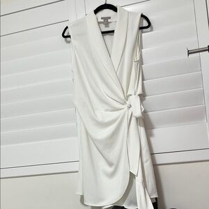 H&M White Wrap Dress